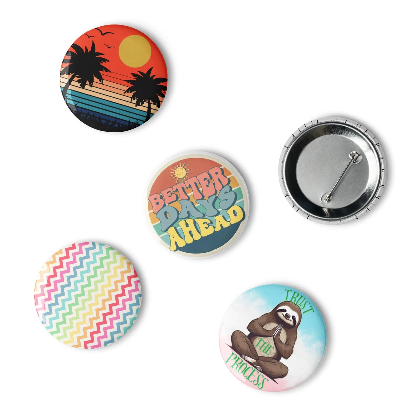 Better Days Set Buttons - Liss & Lex