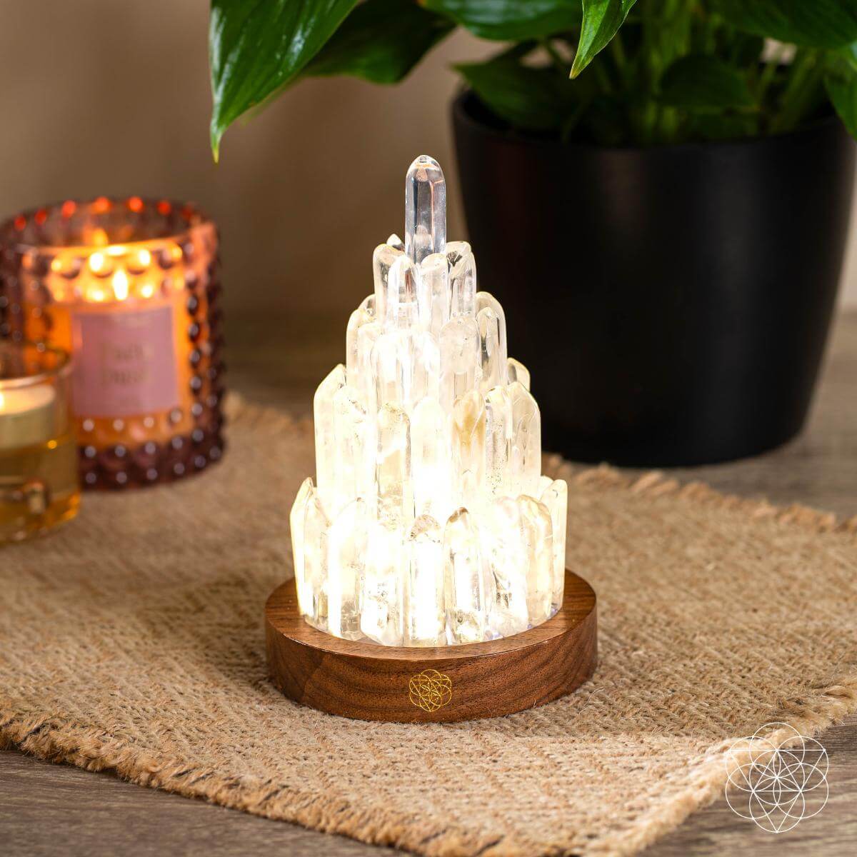 The Clear Quartz Manifestation Tower Lamp - Liss & Lex
