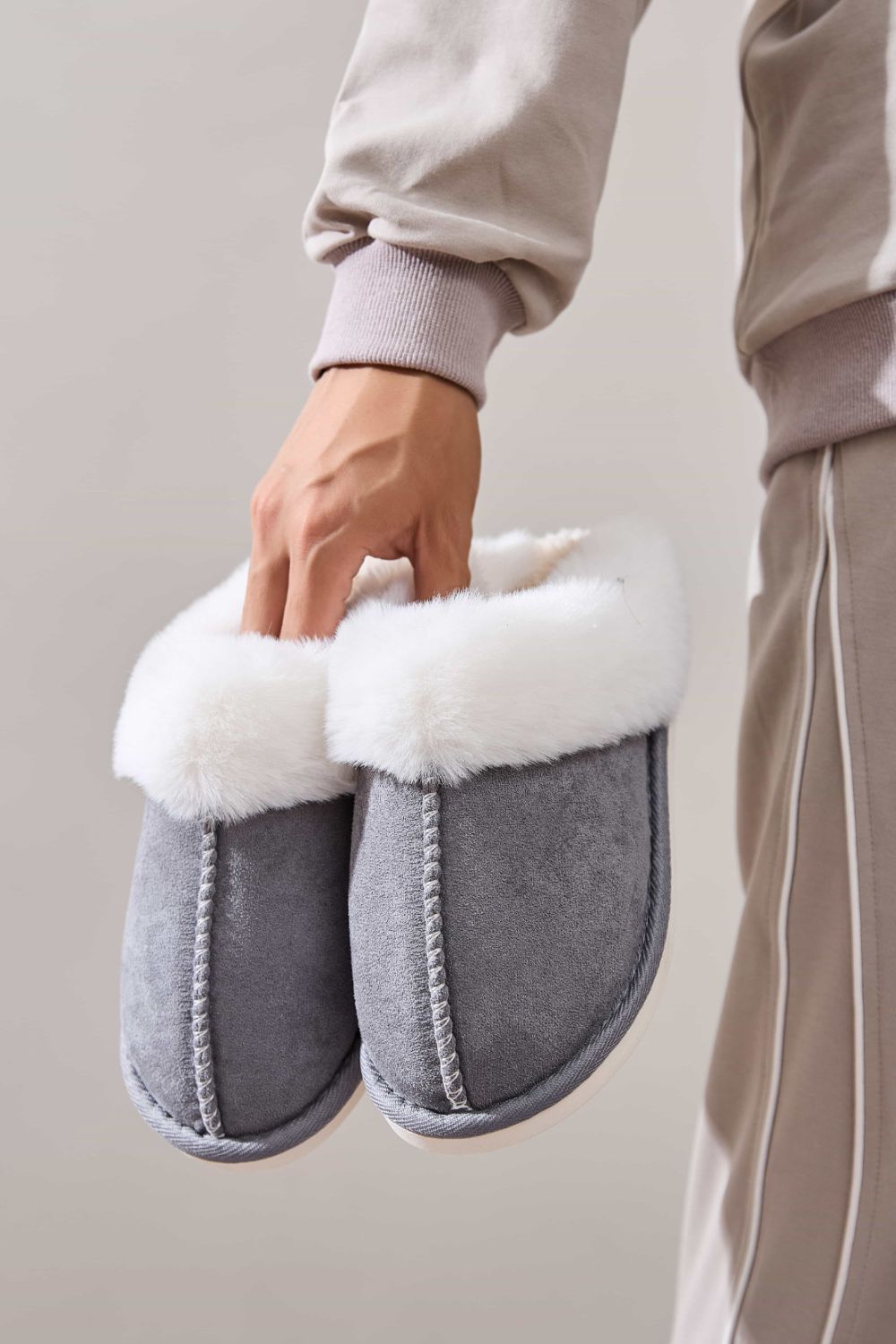 Faux Fur Slippers