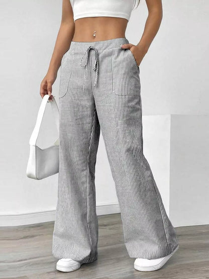 Striped Wide Leg Pants - Liss & Lex