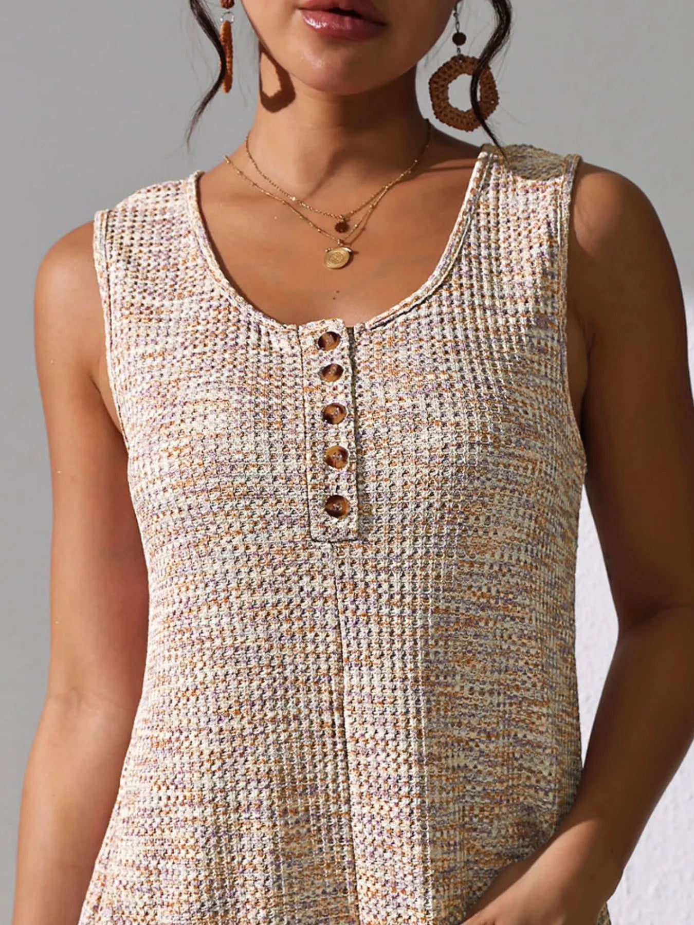 Button Front Romper with Pockets - Liss & Lex