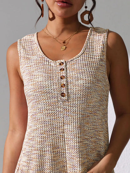 Button Front Romper with Pockets - Liss & Lex