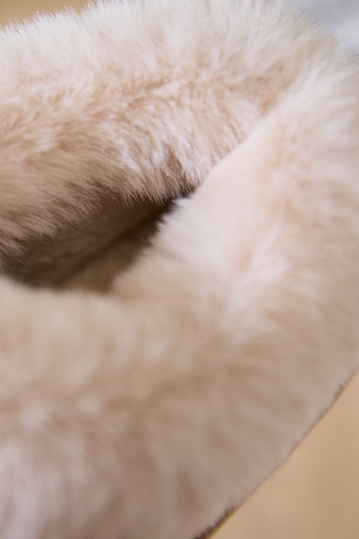 Faux Fur Platform Slippers