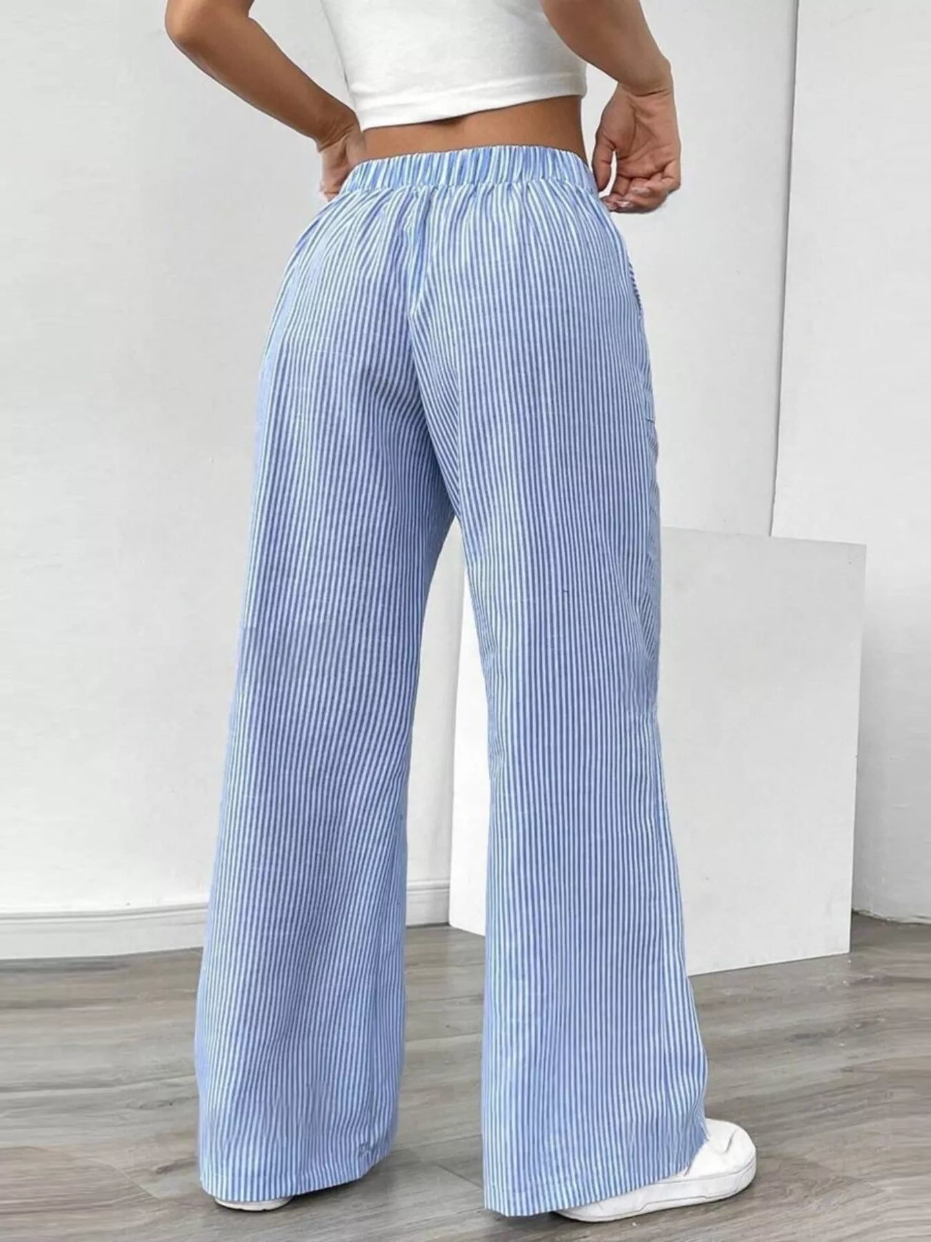 Striped Wide Leg Pants - Liss & Lex