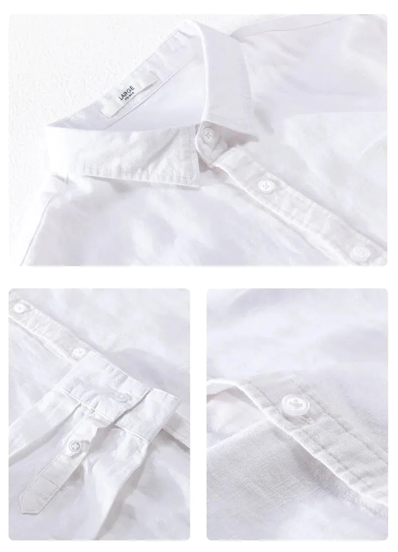 Cotton-Linen Long Sleeve Shirt - Liss & Lex