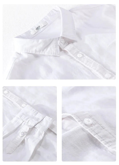 Cotton-Linen Long Sleeve Shirt - Liss & Lex