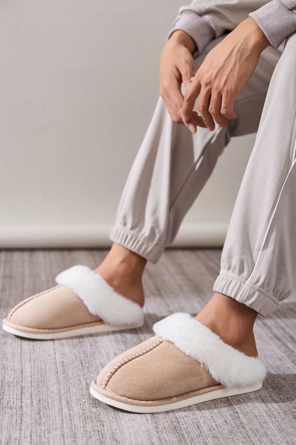 Faux Fur Slippers