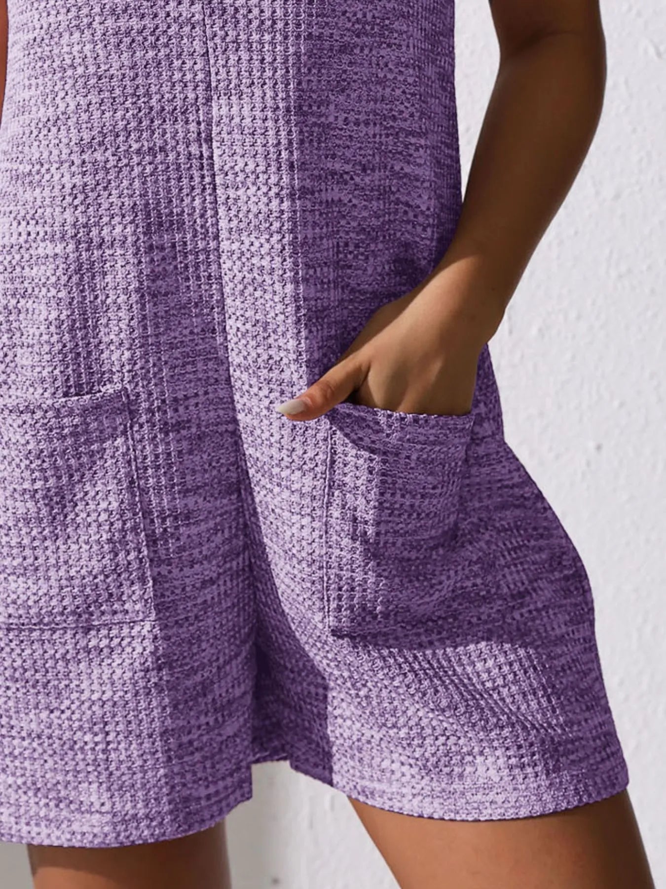 Button Front Romper with Pockets - Liss & Lex