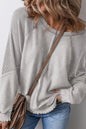 Exposed Seam Long Sleeve Sweatshirt - Liss & Lex