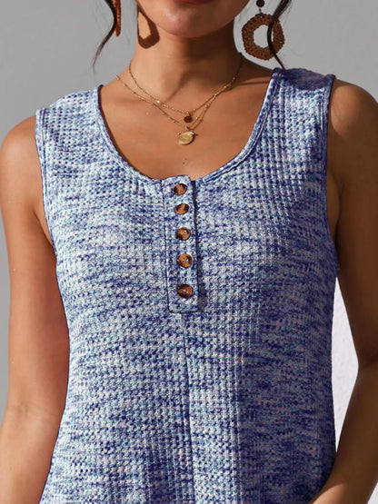 Button Front Romper with Pockets - Liss & Lex