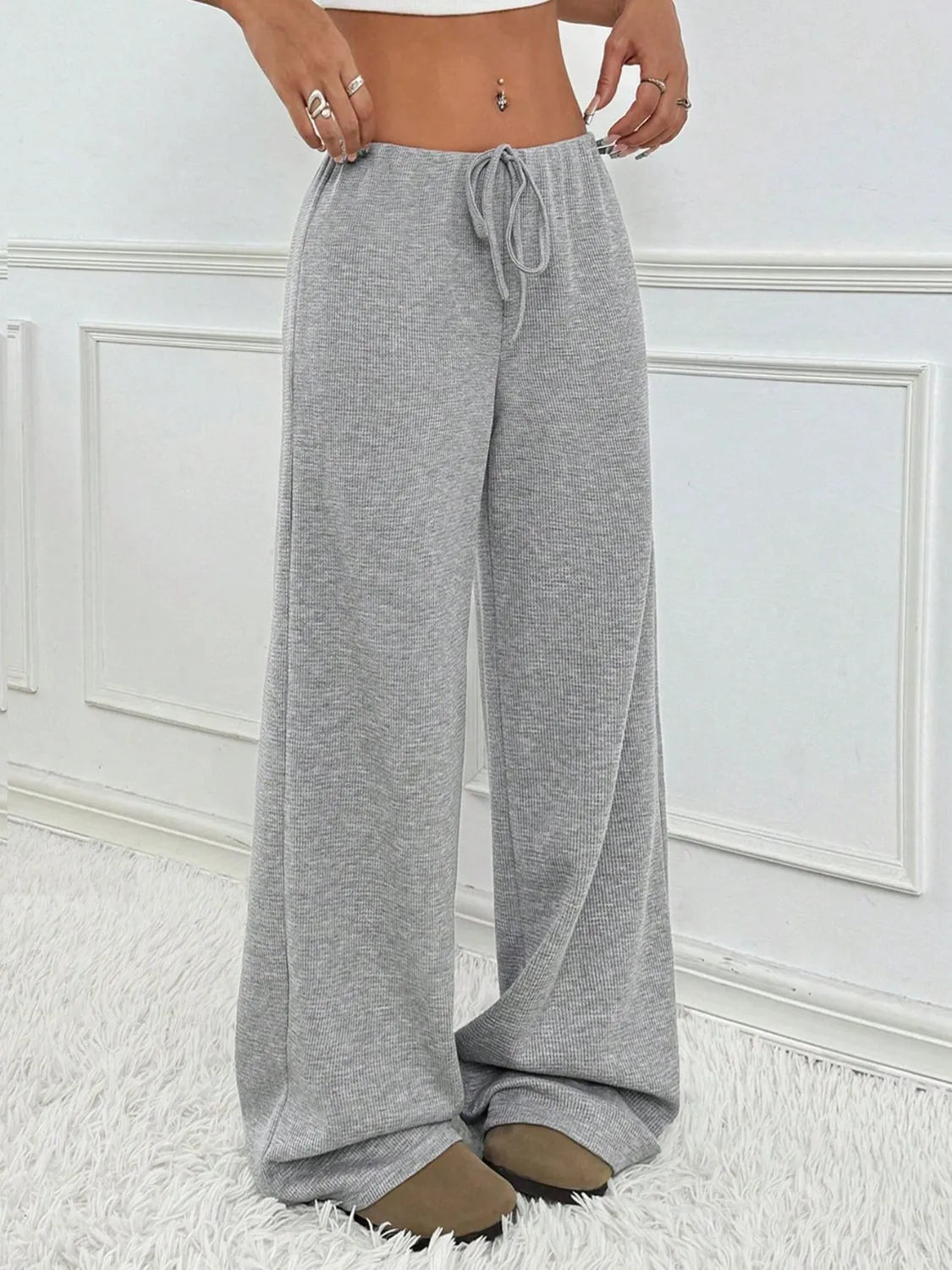 Striped Wide Leg Pants - Liss & Lex
