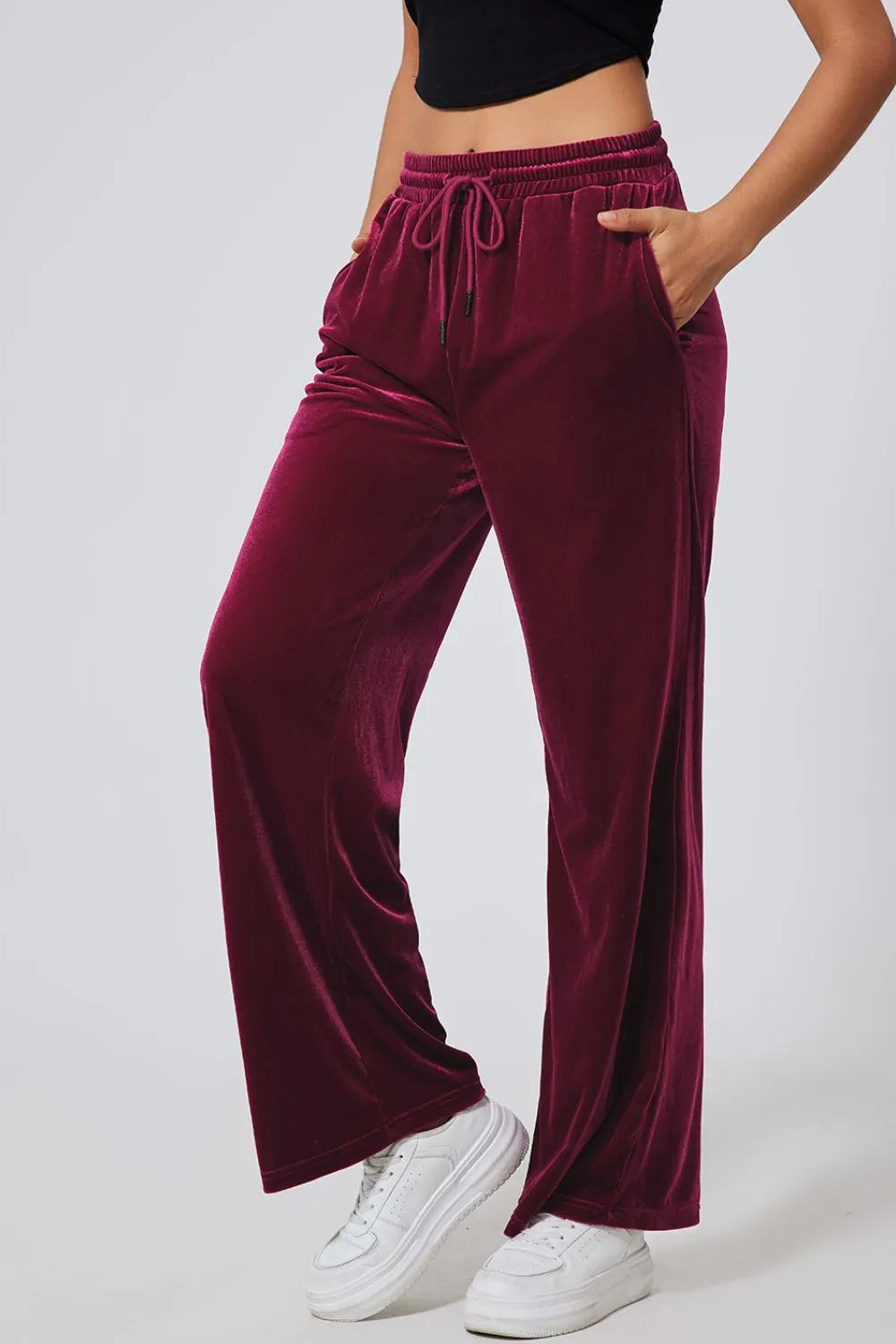 Plush Wide-Leg Pants - Liss & Lex