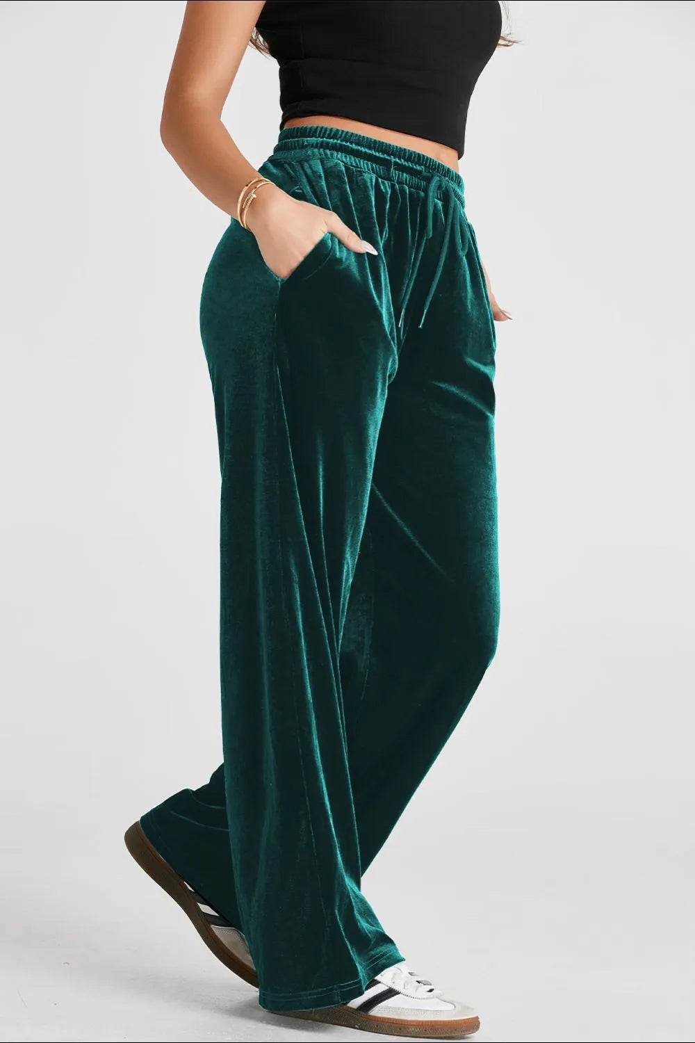 Plush Wide-Leg Pants - Liss & Lex