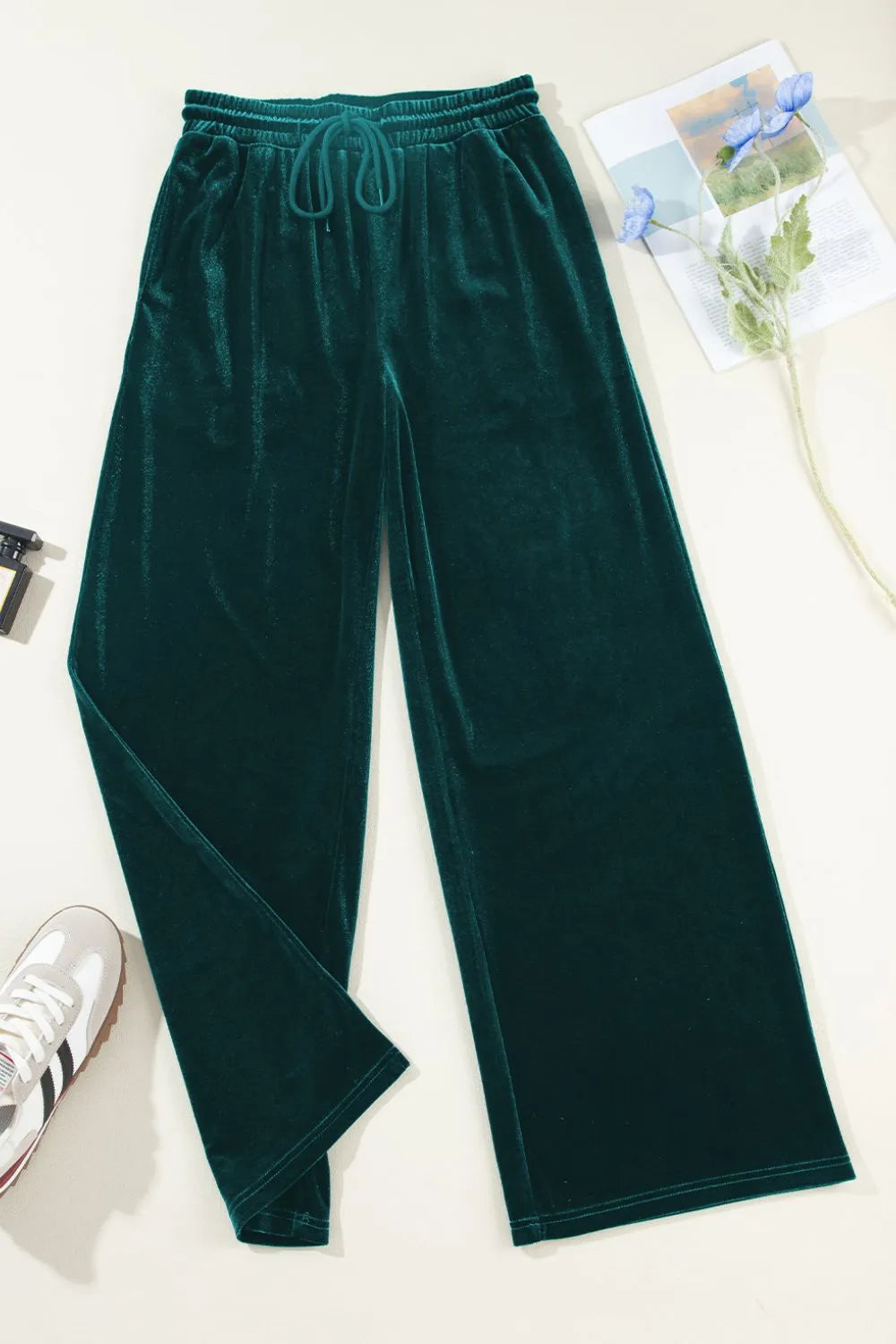 Plush Wide-Leg Pants - Liss & Lex