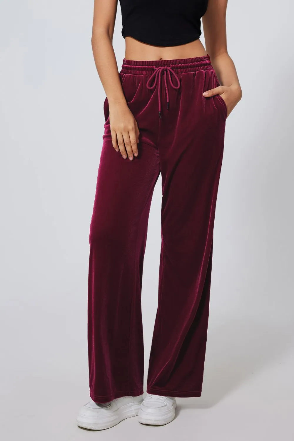 Plush Wide-Leg Pants - Liss & Lex