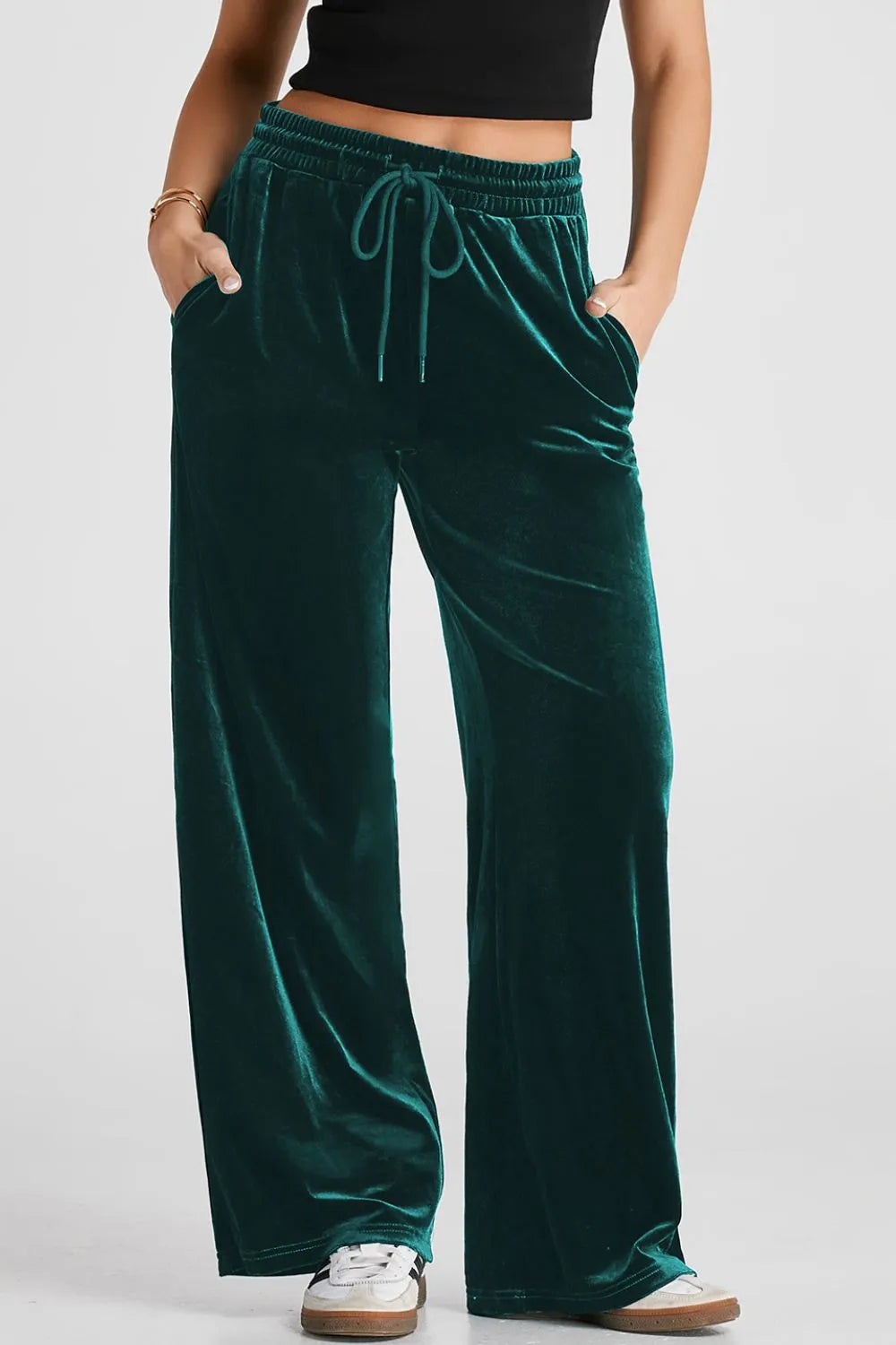Plush Wide-Leg Pants - Liss & Lex