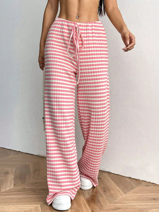 Striped Wide Leg Pants - Liss & Lex