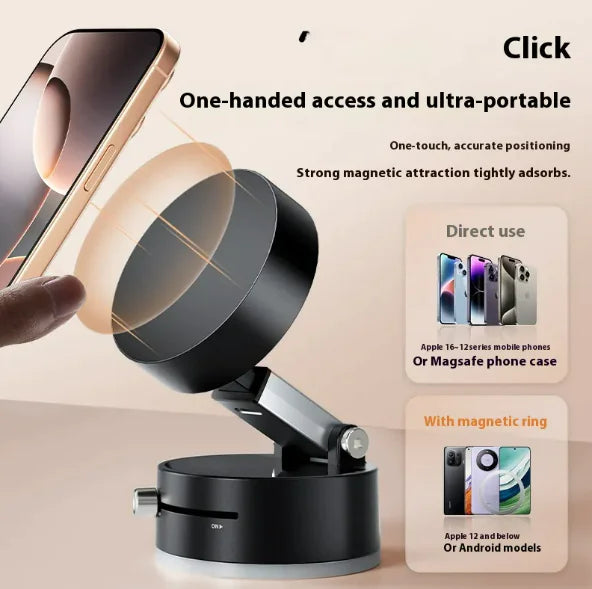 Magnetic Vacuum Phone Holder