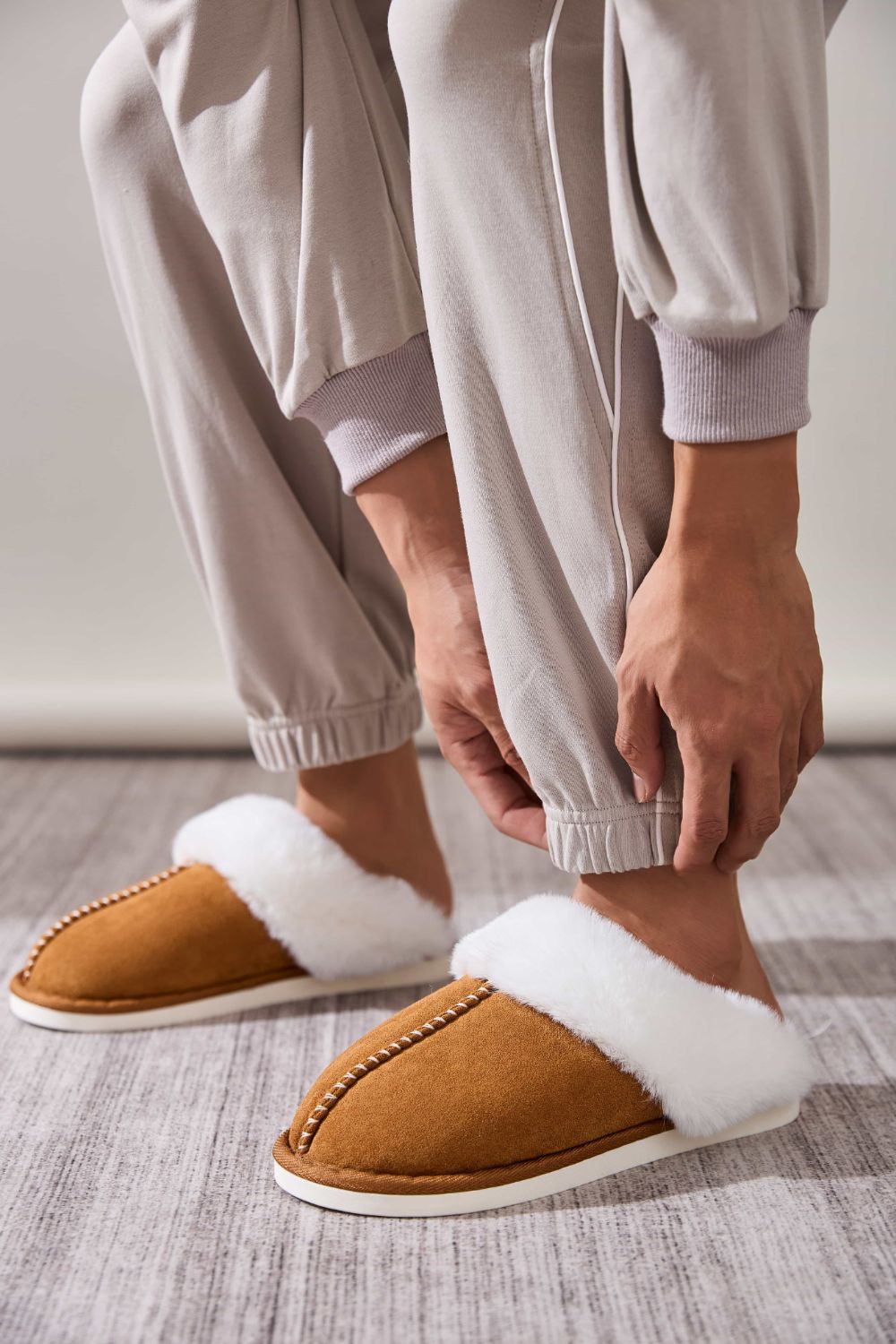 Faux Fur Slippers