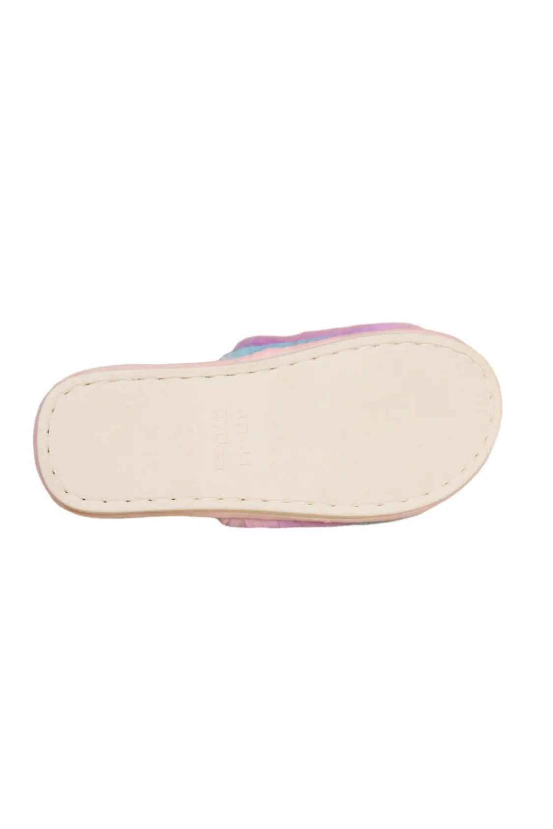 Rainbow Faux Fur Slides - Liss & Lex