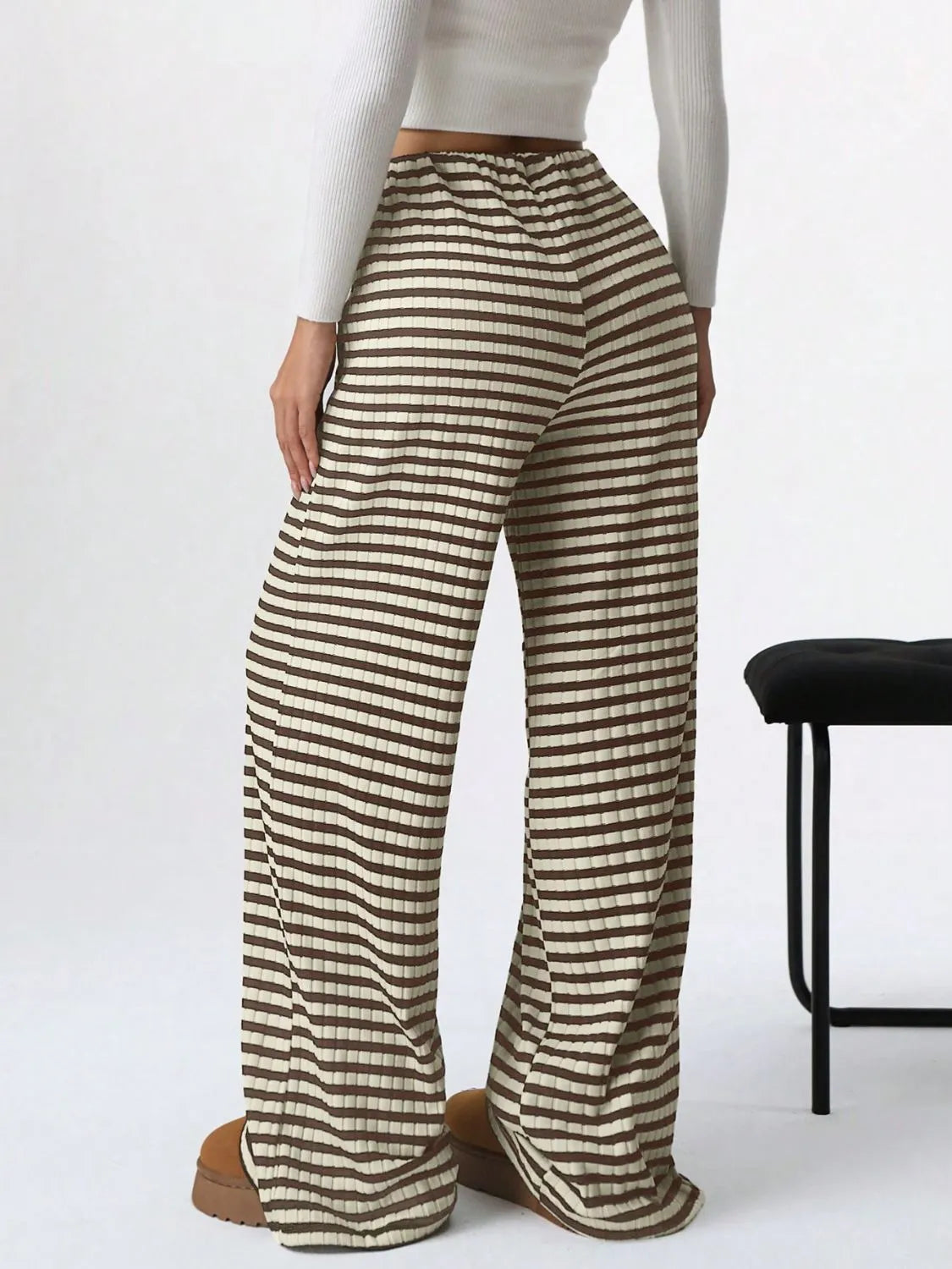 Striped Wide Leg Pants - Liss & Lex