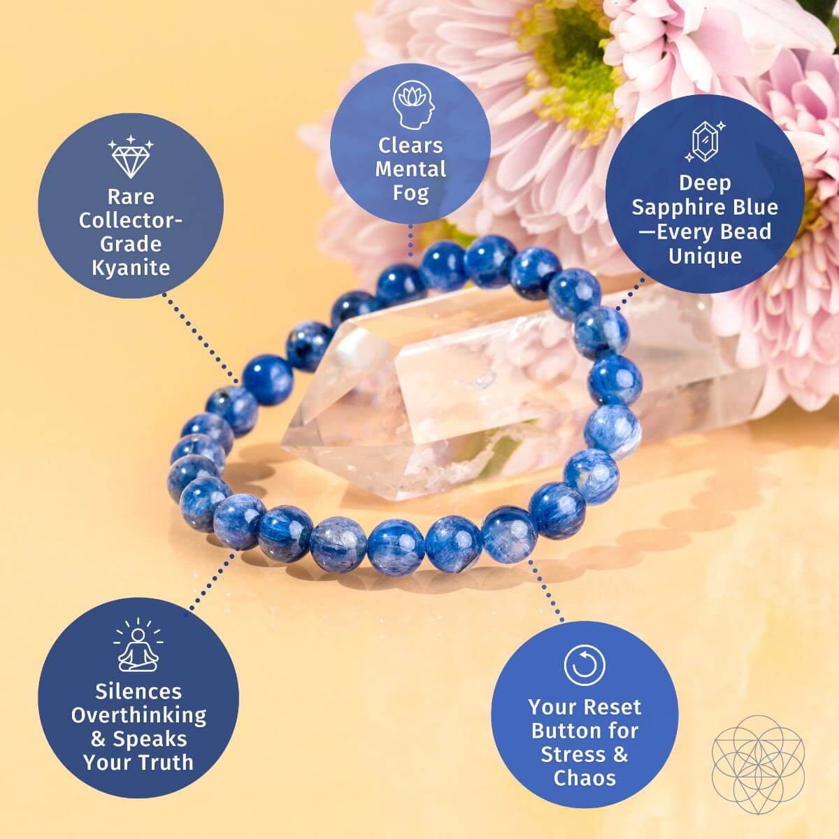 My Truth, My Power – Rare Kyanite Bracelet - Liss & Lex