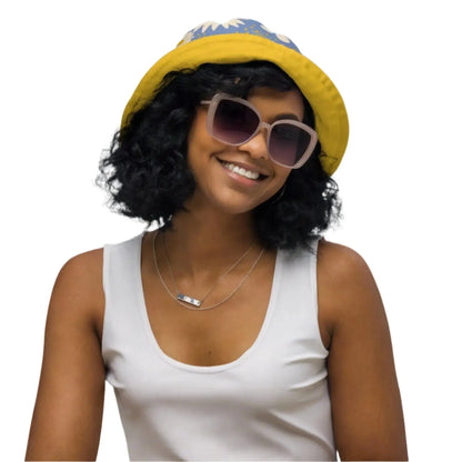 Bee Daisy Reversible Bucket Hat - Liss & Lex