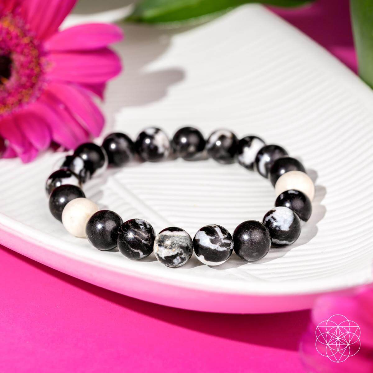 Permission to Pause - The Zebra Jasper Bracelet - Liss & Lex
