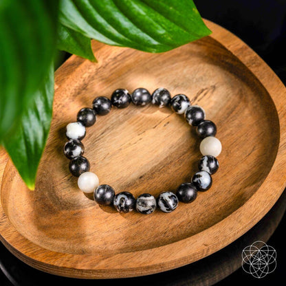 Permission to Pause - The Zebra Jasper Bracelet - Liss & Lex
