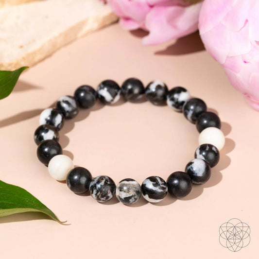 Permission to Pause - The Zebra Jasper Bracelet - Liss & Lex