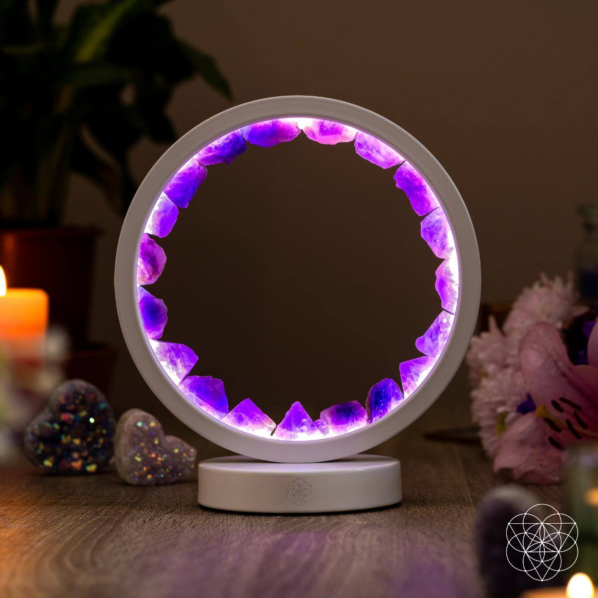 Stress Less, Sleep More – Amethyst Healing Lamp - Liss & Lex