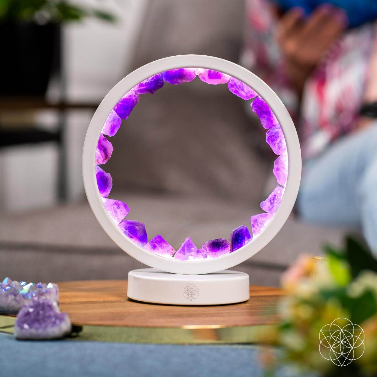 Stress Less, Sleep More – Amethyst Healing Lamp - Liss & Lex