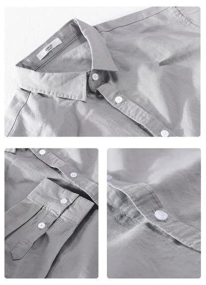Cotton-Linen Long Sleeve Shirt - Liss & Lex