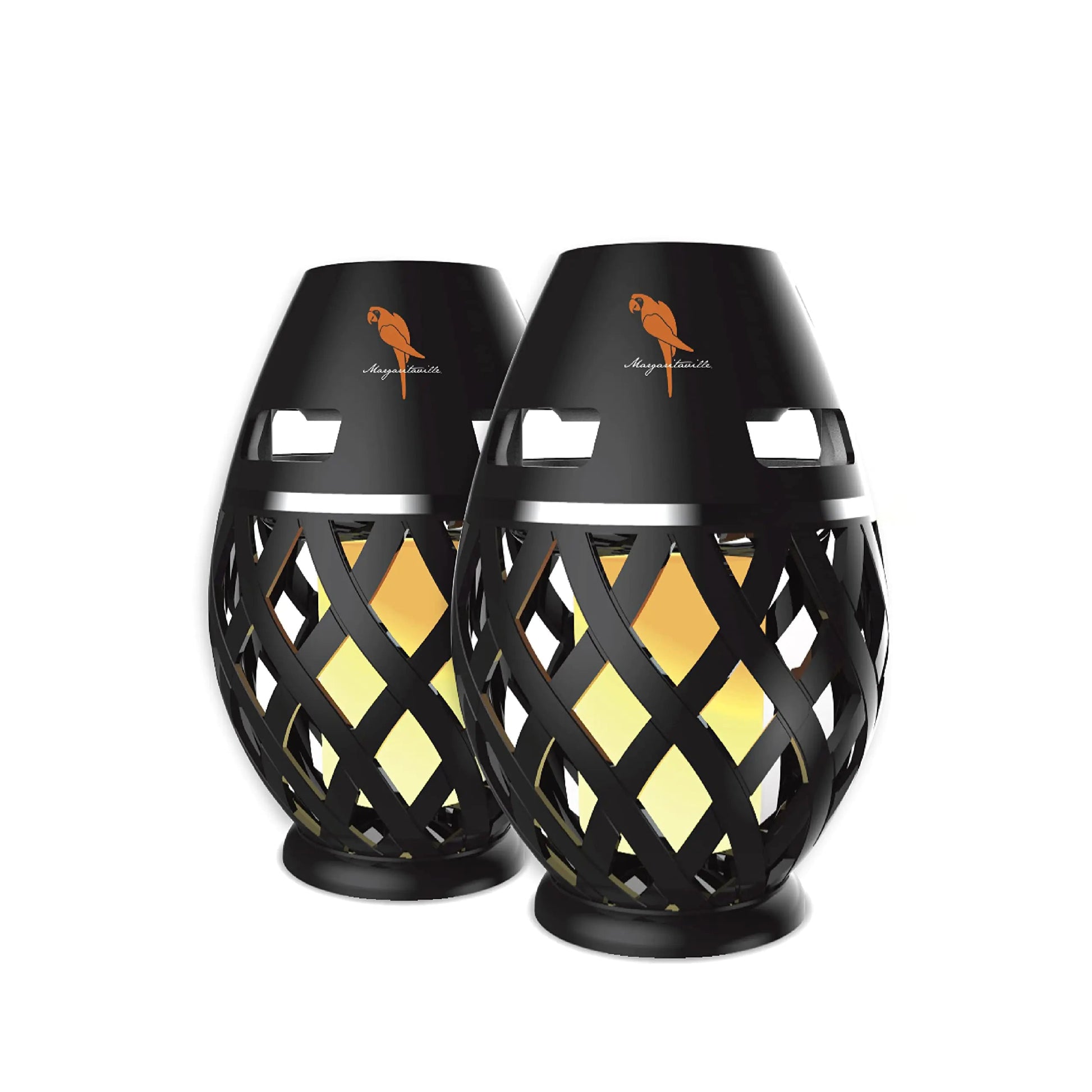 Margaritaville Tiki Torch - Waterproof Bluetooth Portable Speaker with Flickering LED Lights(2 Pack) - Liss & Lex