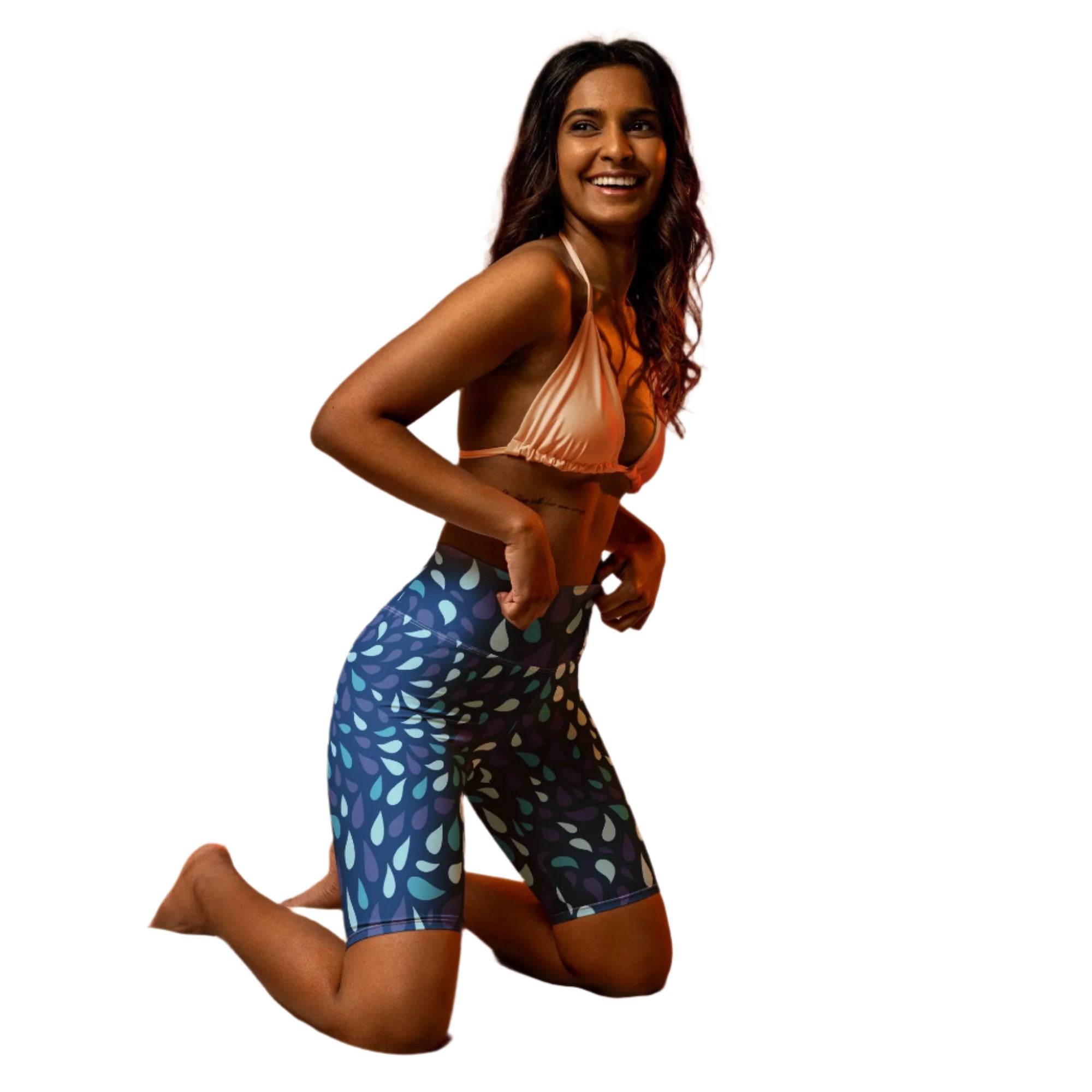 Aqua biker shorts store