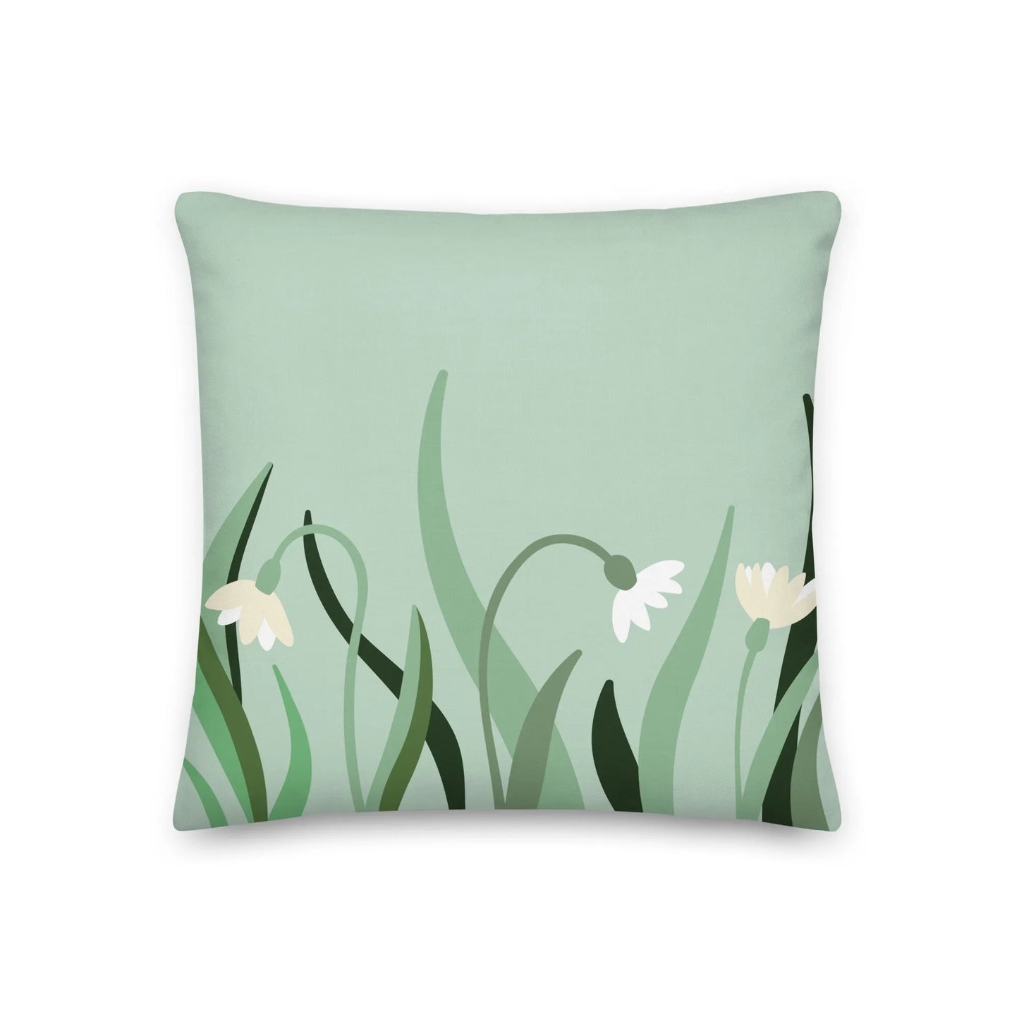 Green Spring Premium Throw Pillow - Liss & Lex