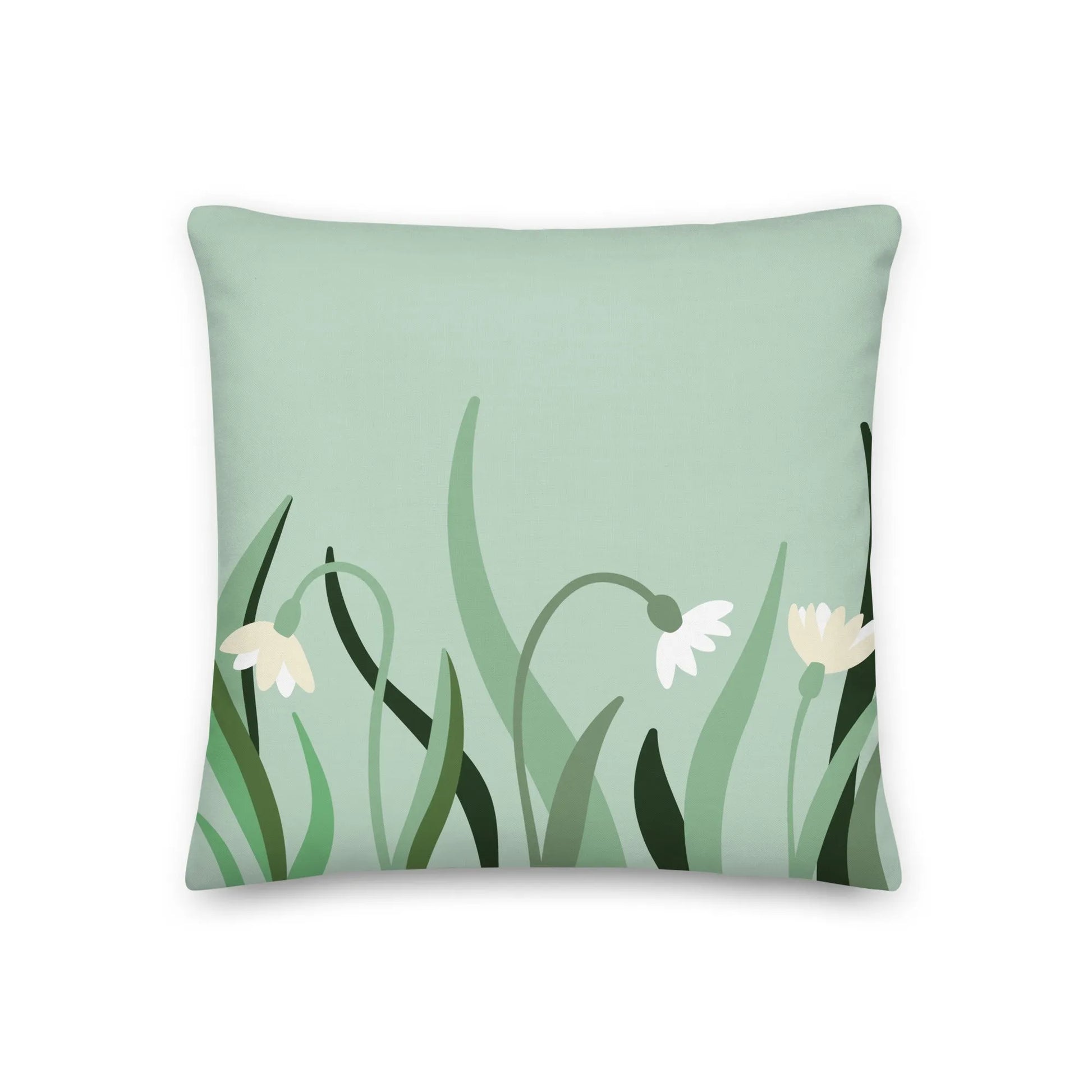 Green Spring Premium Throw Pillow - Liss & Lex