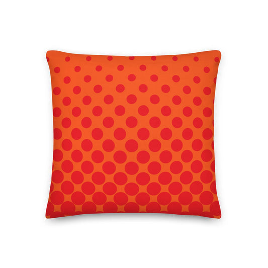 Orange Geo Premium Throw Pillows - Liss & Lex