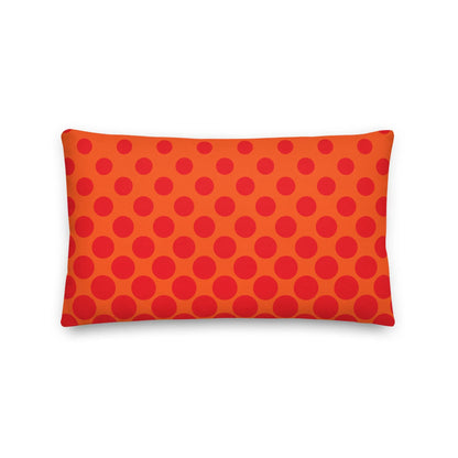 Orange Geo Premium Throw Pillows - Liss & Lex