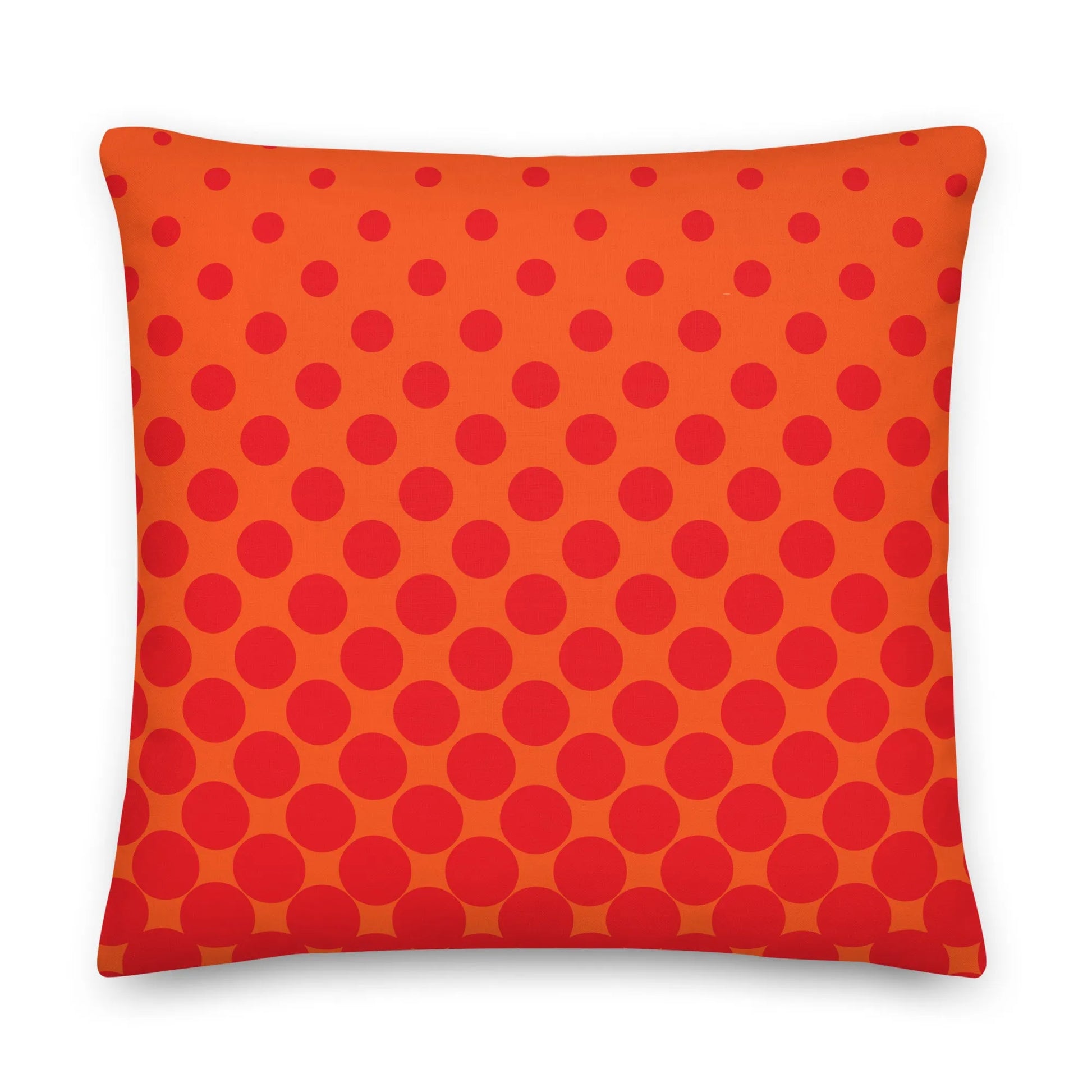 Orange Geo Premium Throw Pillows - Liss & Lex
