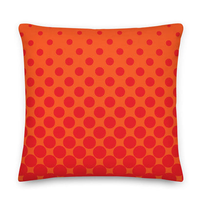 Orange Geo Premium Throw Pillows - Liss & Lex