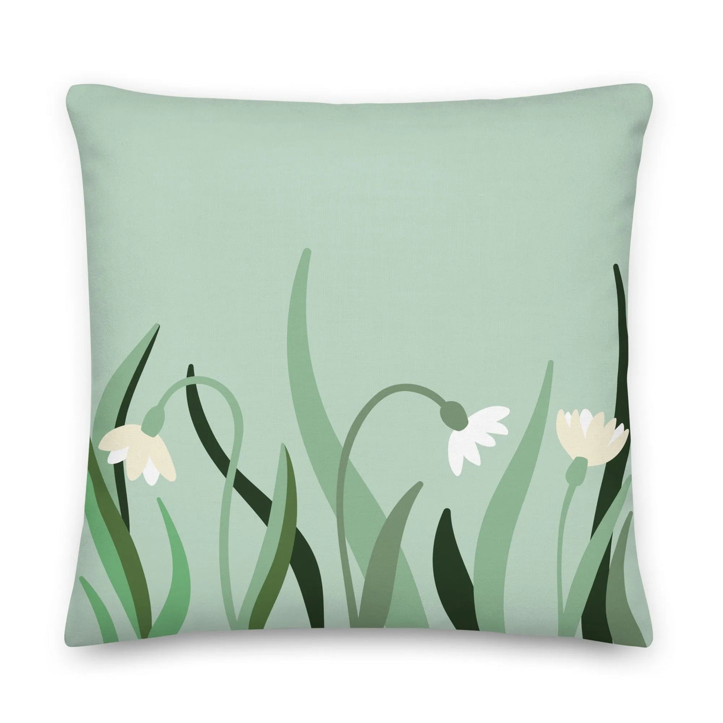 Green Spring Premium Throw Pillow - Liss & Lex