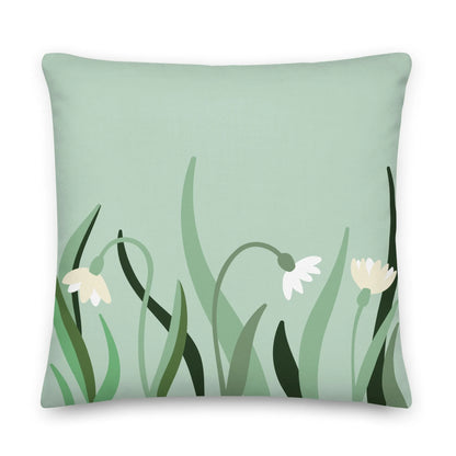 Green Spring Premium Throw Pillow - Liss & Lex