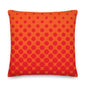 Orange Geo Premium Throw Pillows - Liss & Lex