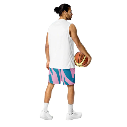 Blue Leopard Mesh Shorts - Liss & Lex