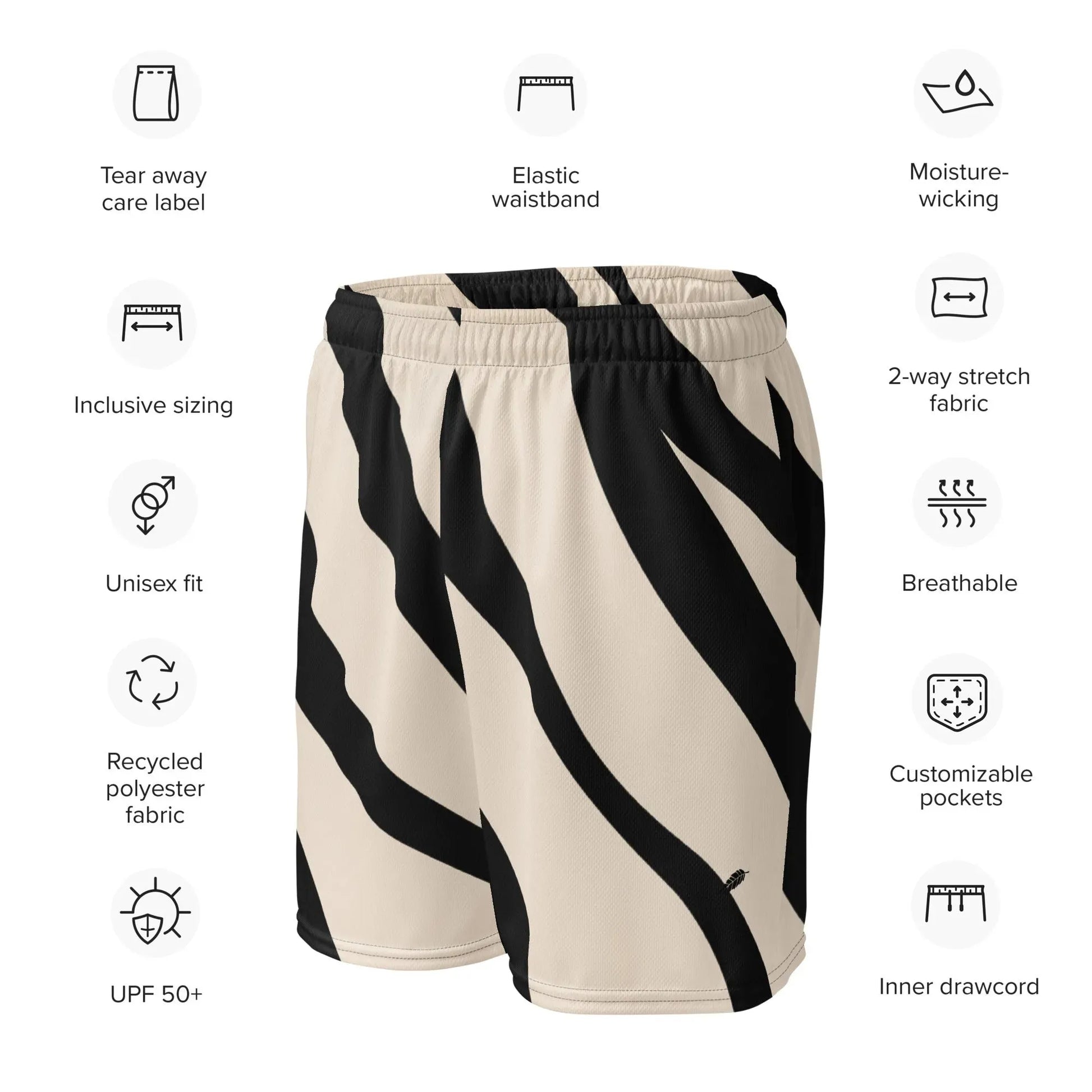 Zebra Mesh Shorts - Liss & Lex