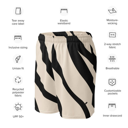 Zebra Mesh Shorts - Liss & Lex