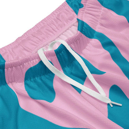 Blue Leopard Mesh Shorts - Liss & Lex