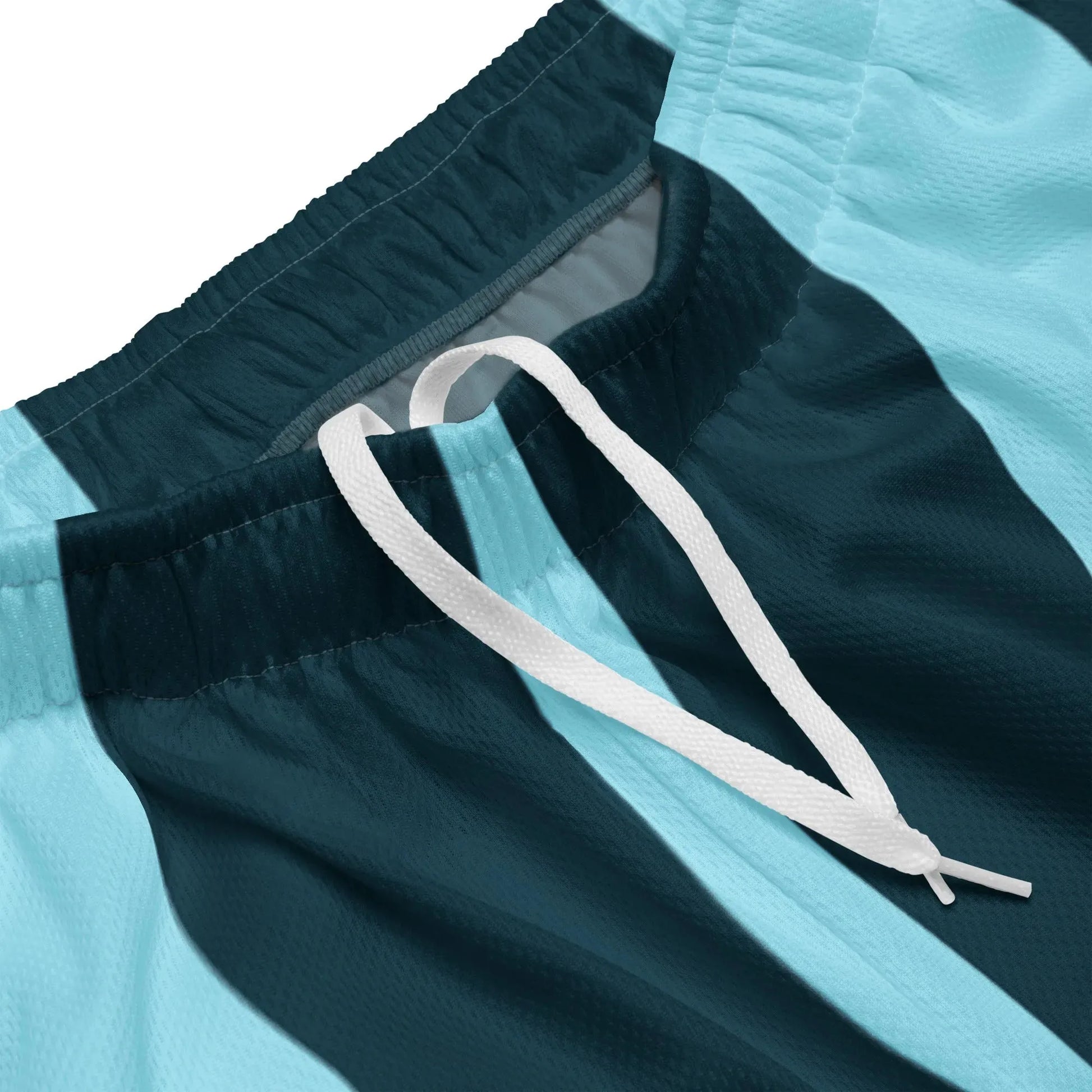Blue Striped Mesh Shorts - Liss & Lex