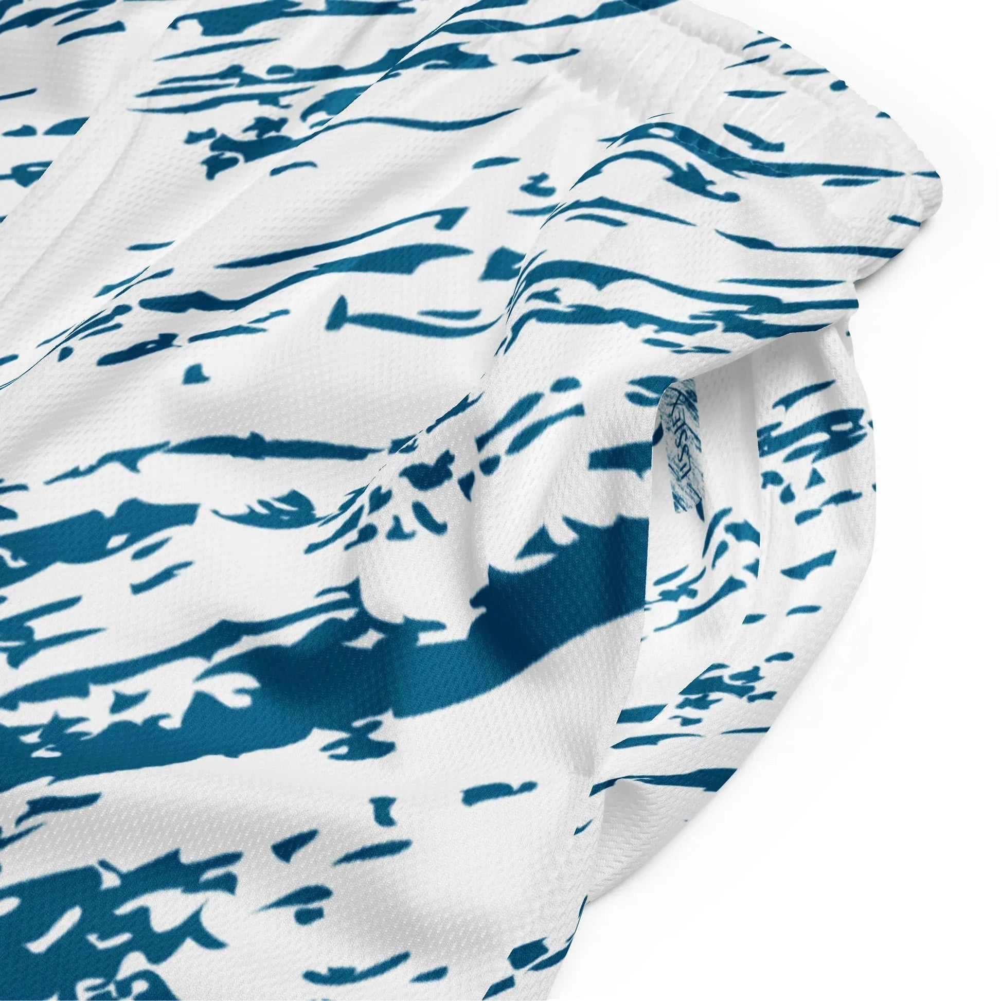 Blue Splatter Mesh Shorts - Liss & Lex